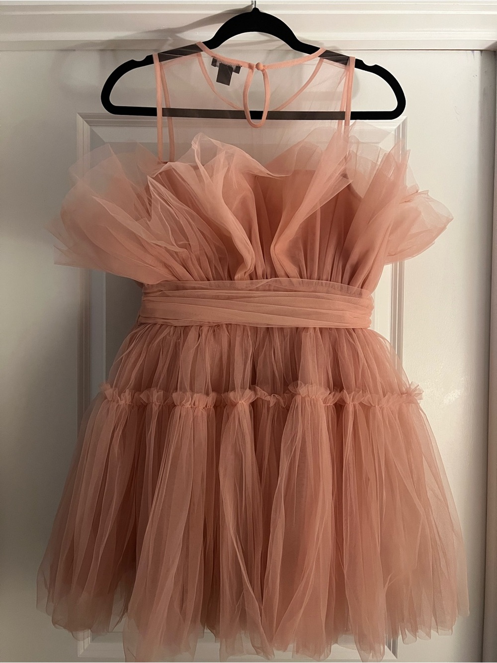 Nasty Gal Tulle Gathered Volume Mini Dress - Picture 2 of 4